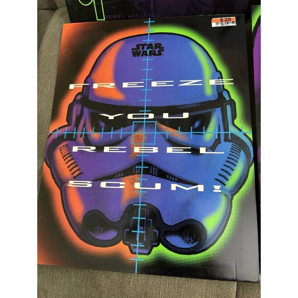 Vtg 1996 NOS Mead Star Wars 12x9 Portfolio School 4 Folder Lot read UNPUNCHED